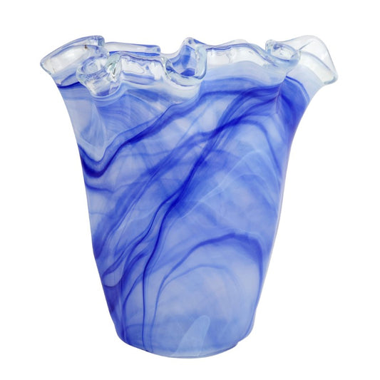 Onda Glass Ruffled Vases