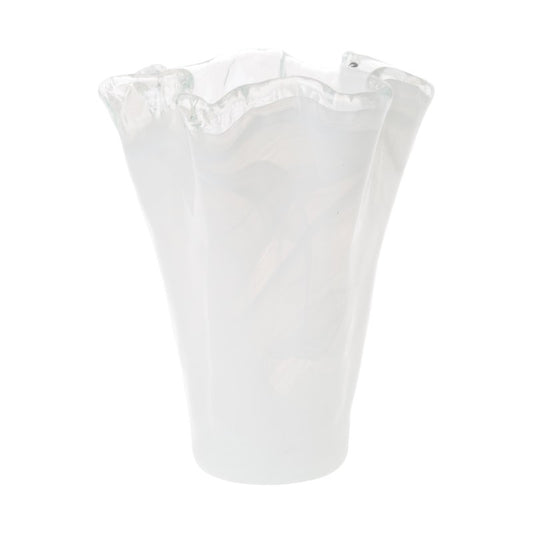 Onda White Medium Vase