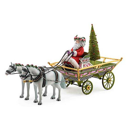 Holiday Caroler Horse Drawn Sleigh