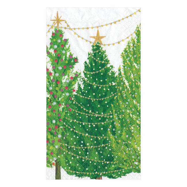 Christmas Trees with Lights Napkins