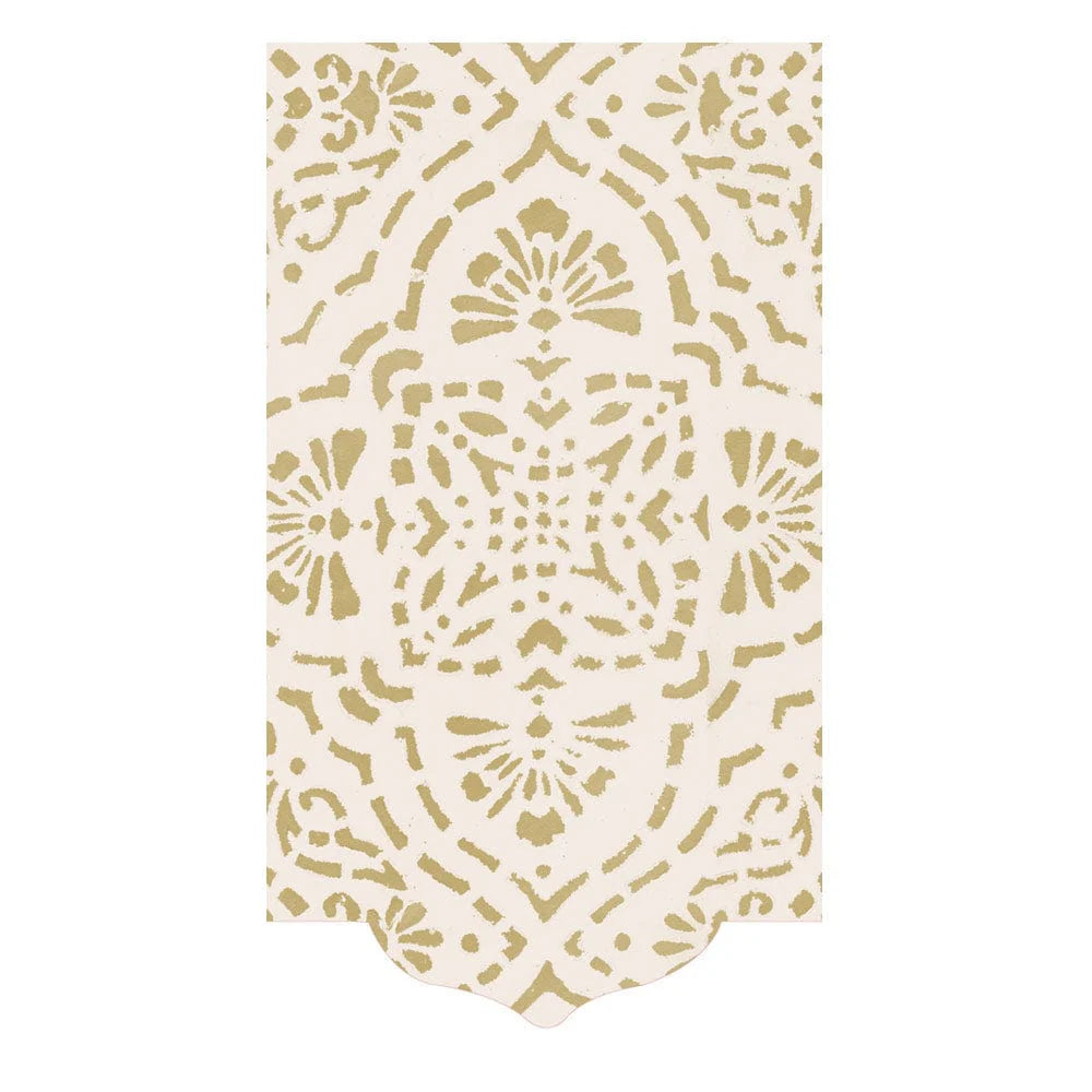 Annika Napkins Ivory & Gold