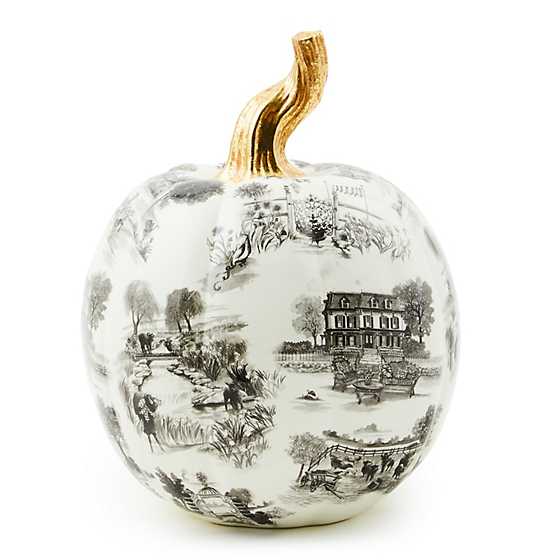 Black Toile Small Pumpkin