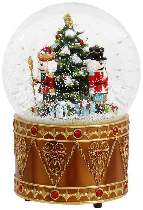 Musical Globe With Nutcracker