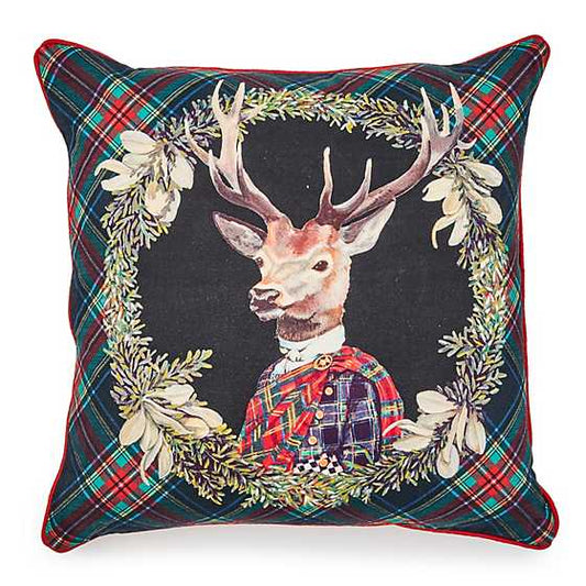 Tartan Stag Pillow