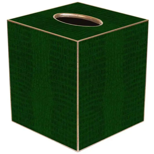 Green Crock Tissue Box Cover