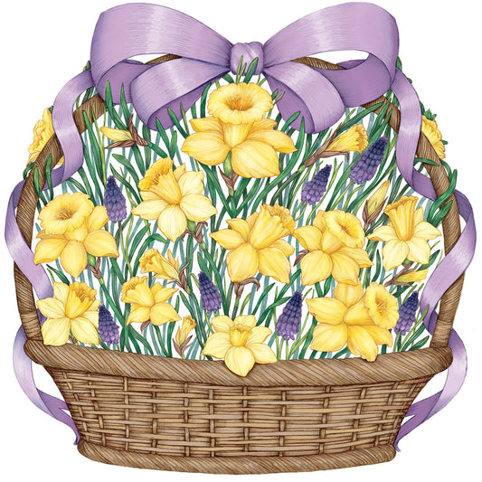 Daffodil Basket Die Cut Placemat