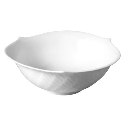 Waves Relief White Dessert Bowl