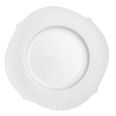 Waves Relief White Bread & Butter Plate