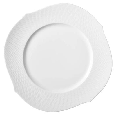 Waves Relief White Charger / Presentation Plate