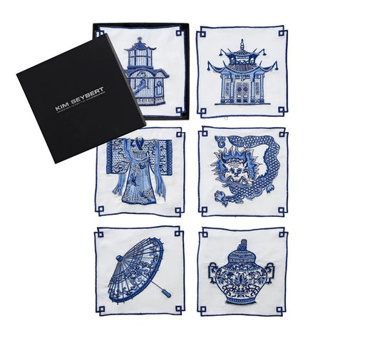 Indochine Cocktail Napkins, Set of 6