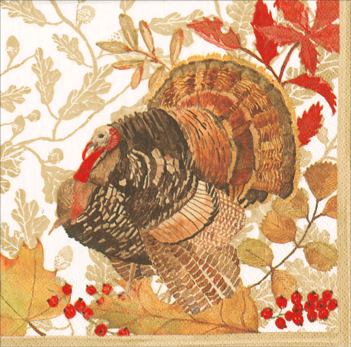 Woodland Turkey Napkins