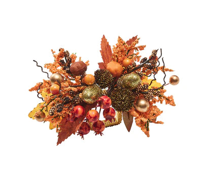 Fall Frolic Napkin Ring in Brown & Orange