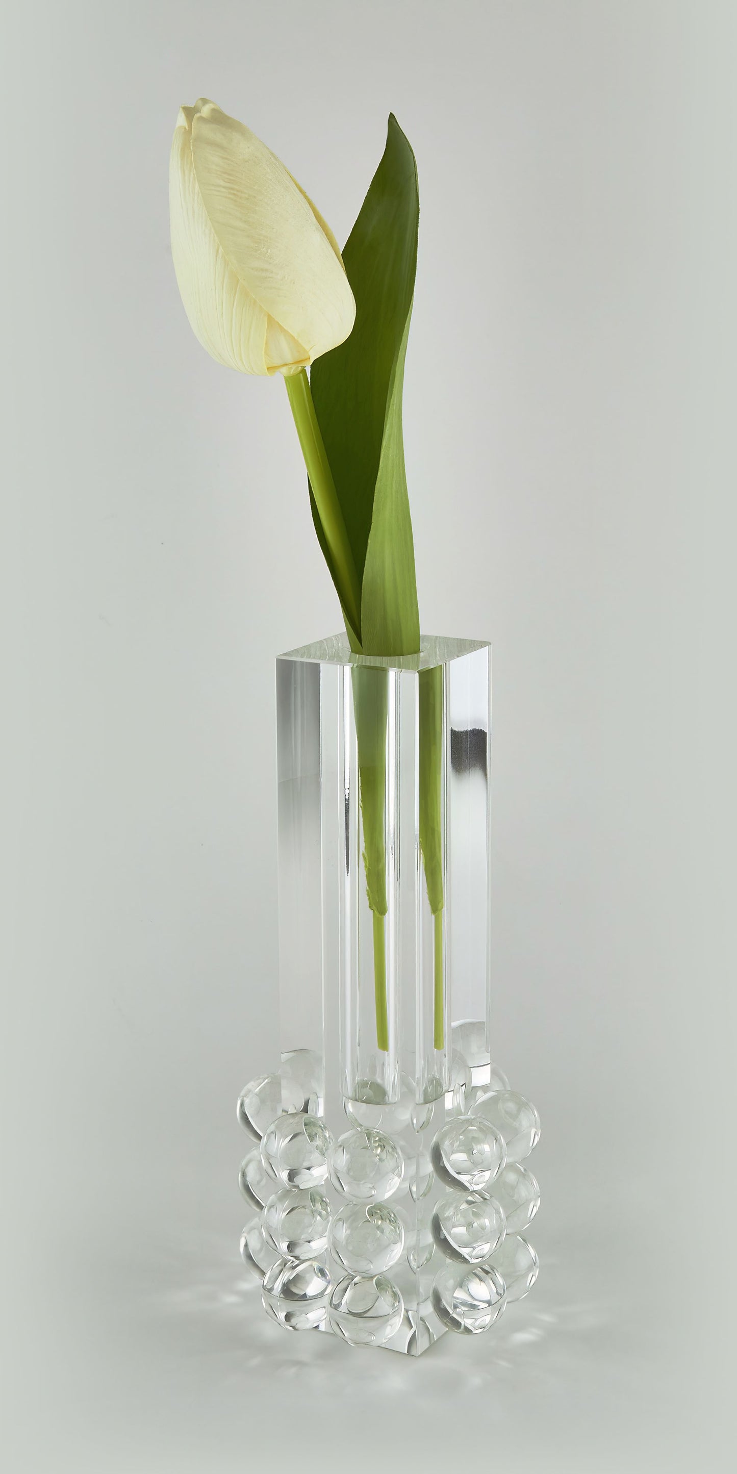 Crystal Glass Bud Vase “Bubbles”