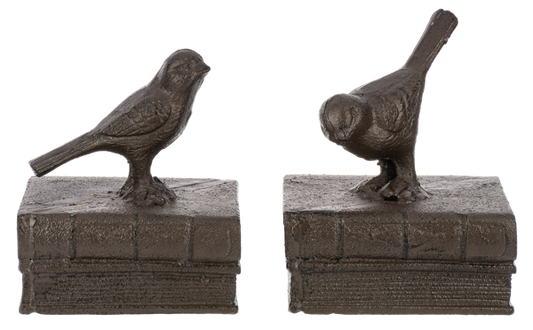 Bird on Books Bookends