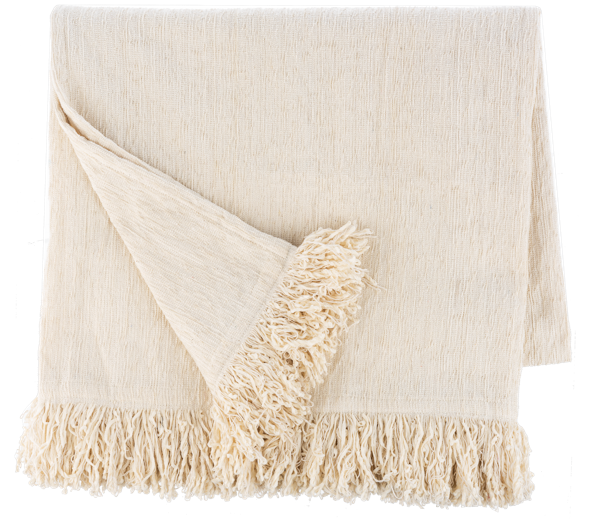 Ivory Chenille Throw