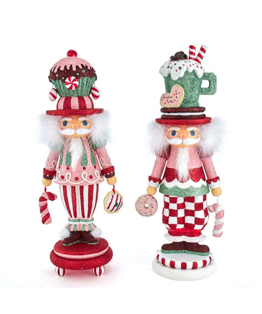 Candy Pattern Nutcrackers 16.5"