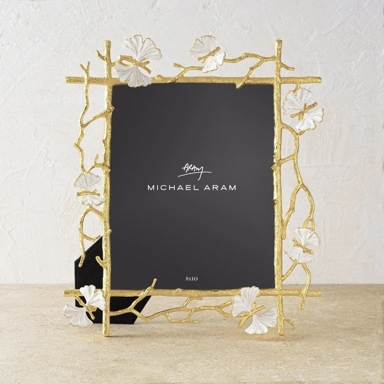 Butterfly Ginkgo Gold Frames