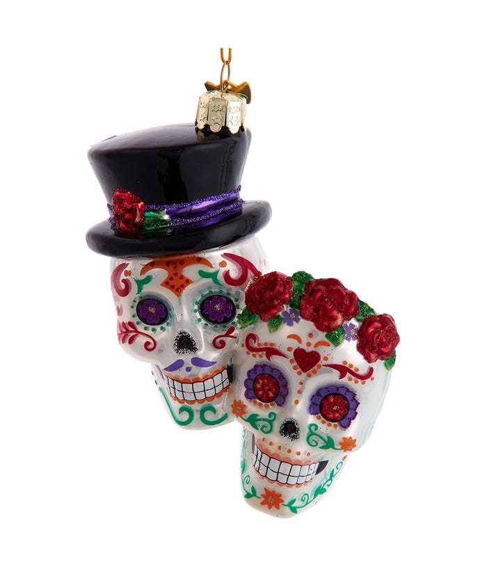 Day Of The Dead Couple Ornament