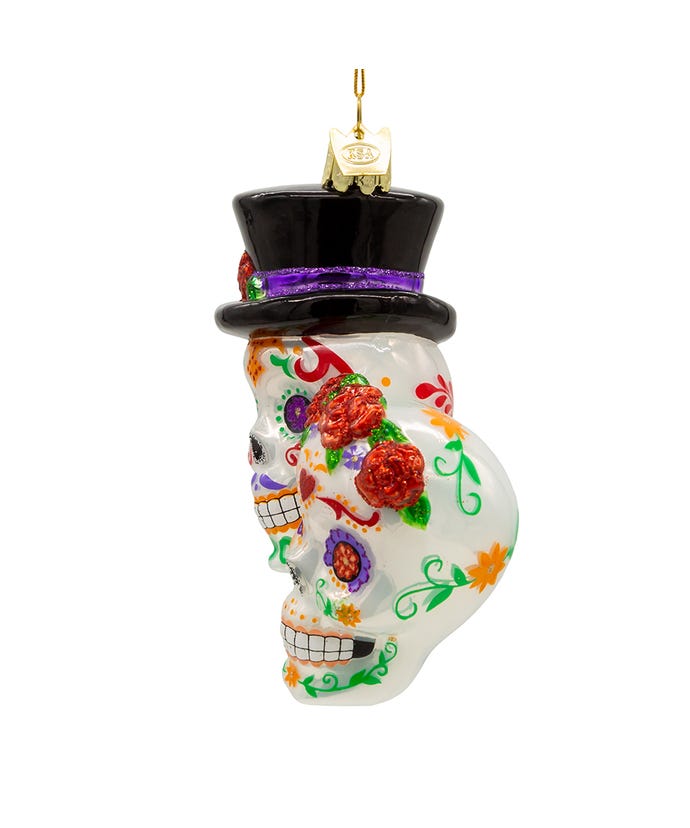 Day Of The Dead Couple Ornament