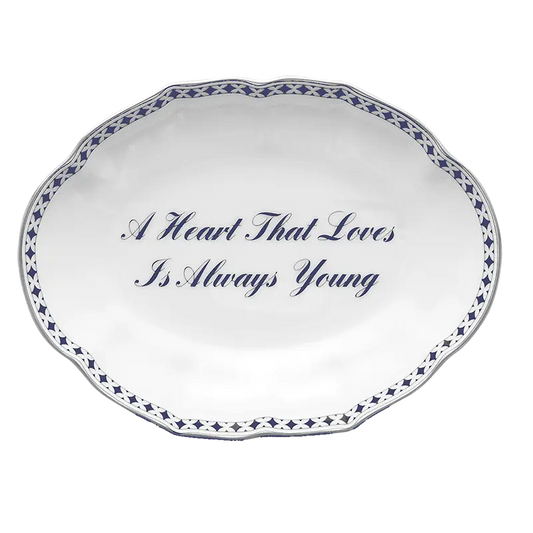 A Heart That Loves Is Always Young Ring Tray