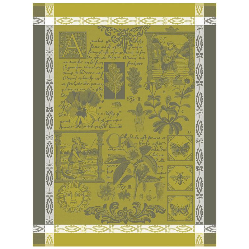 Herbier Tea Towel Green