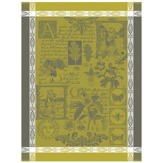 Herbier Tea Towel Green